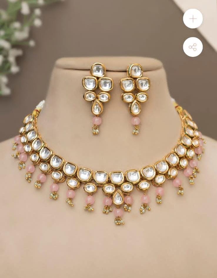 Elegant Meenakari Kundan Choker Necklace Set