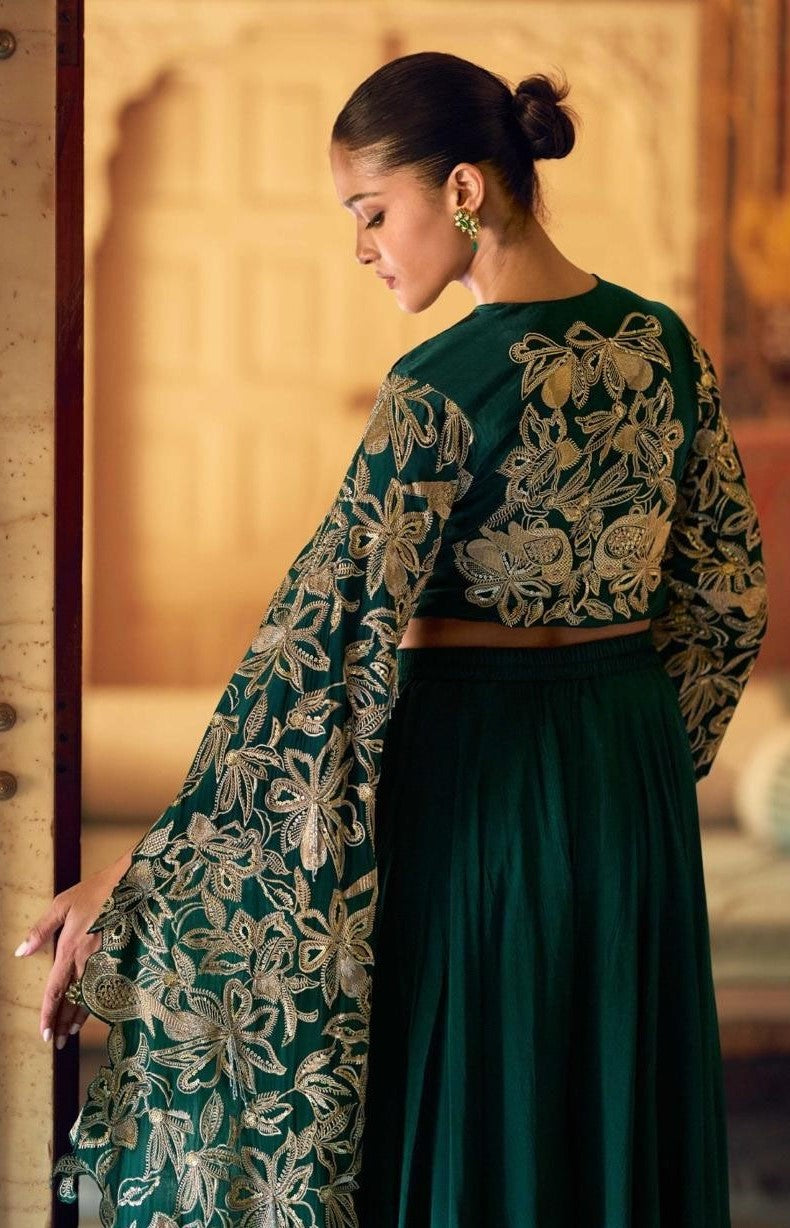 Pretty Green Chinon Silk Indo Western