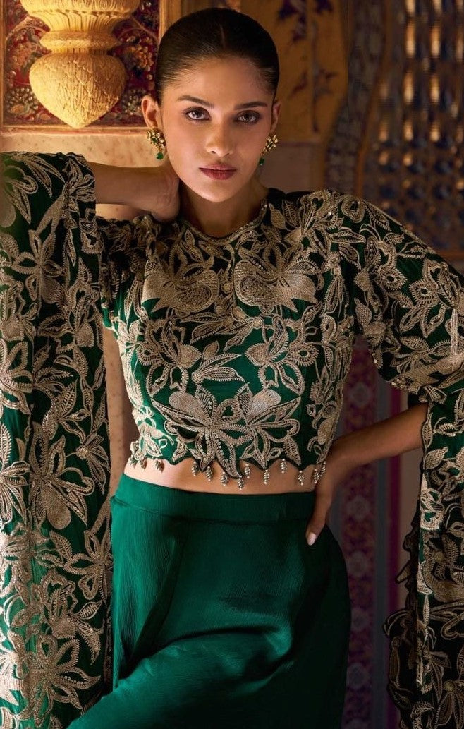 Pretty Green Chinon Silk Indo Western