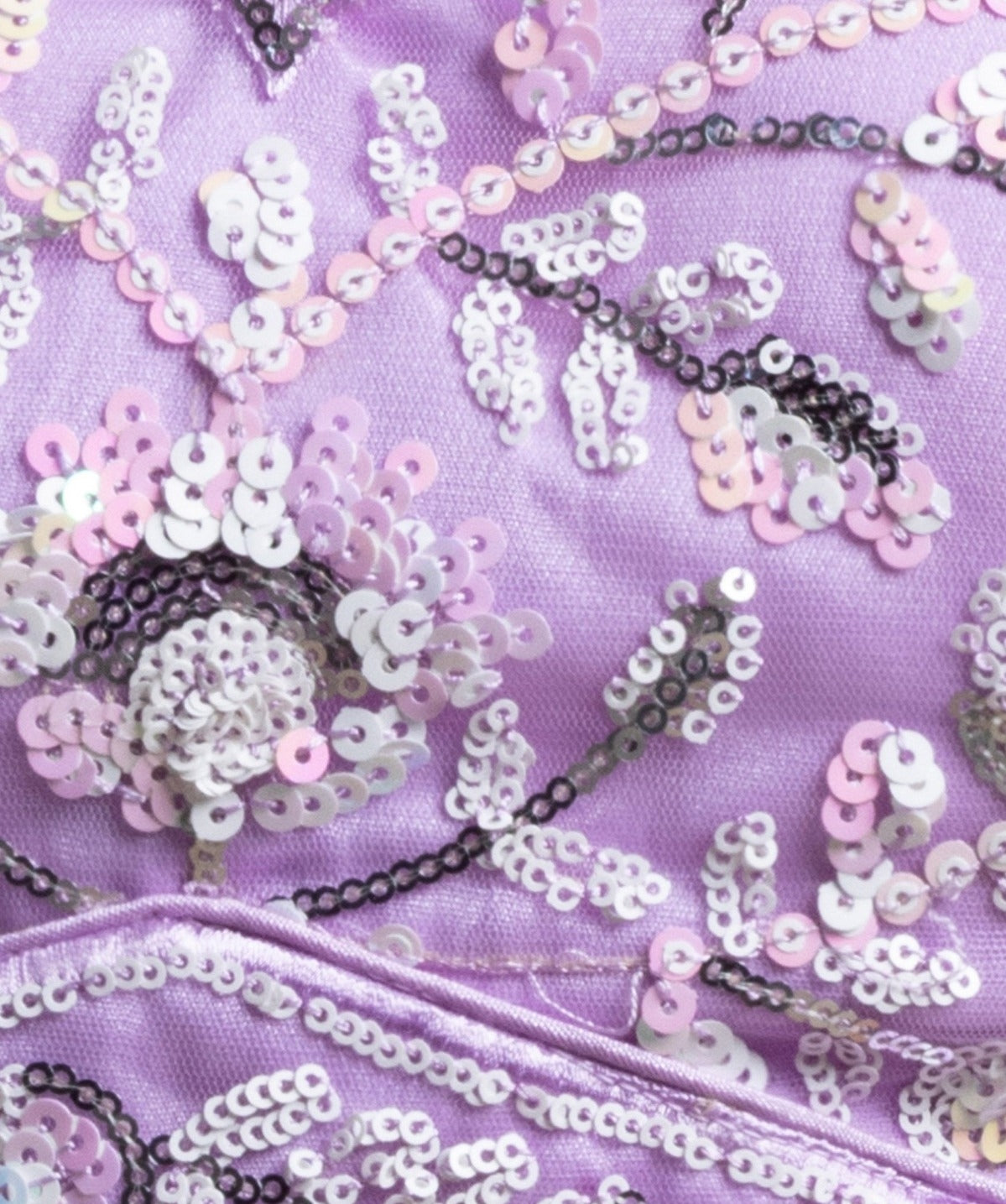 Sumptuous Lilac Net Thread Multiple Sequins Embroidery Work Stylish Lehenga