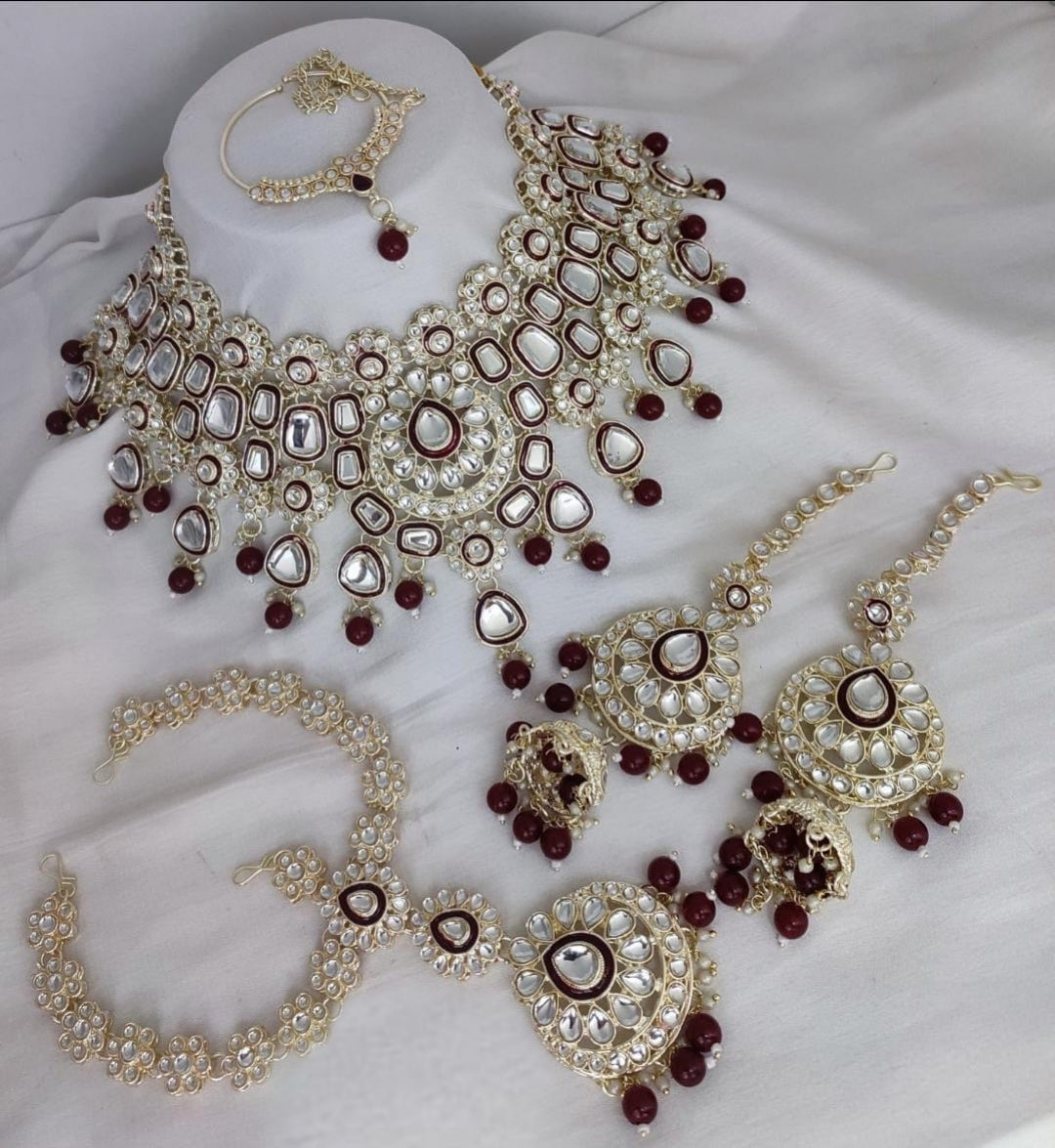 Elegant Brown Bridal Necklace Set