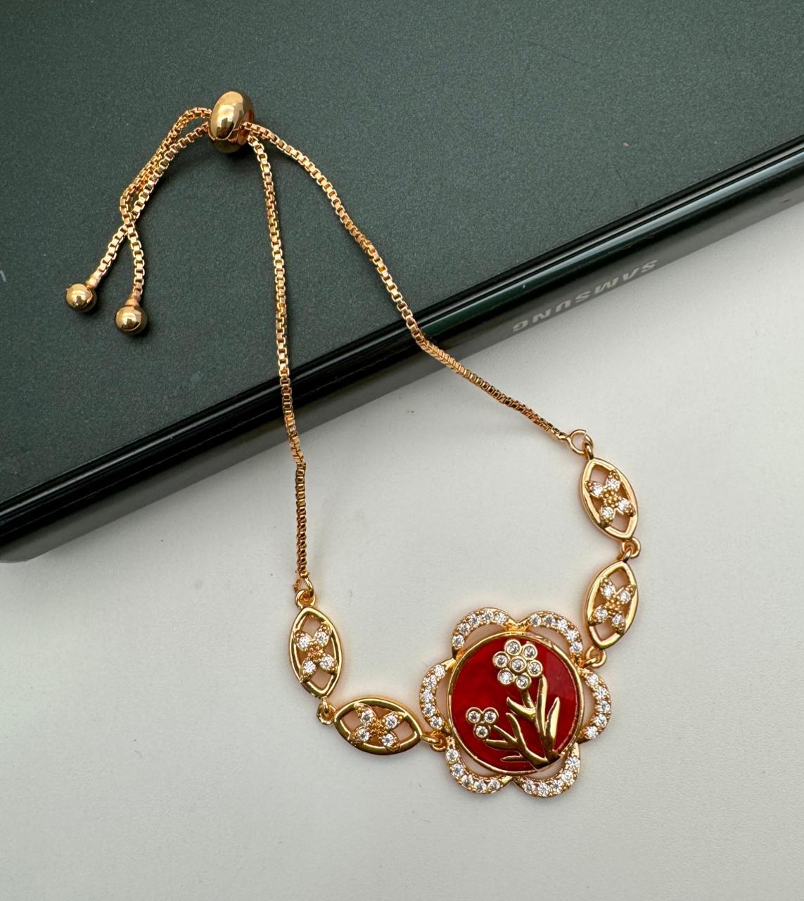 Exquisite Red Beaded Necklace
