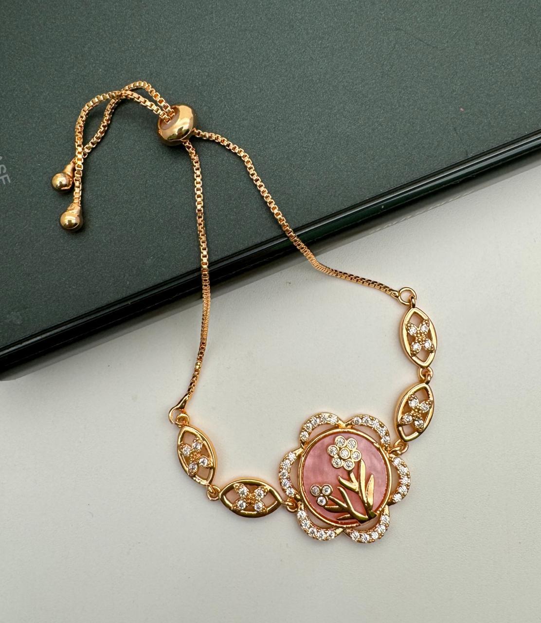 Exquisite Pink Beaded Necklace
