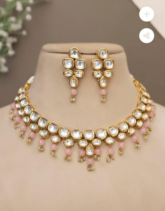 Elegant Meenakari Kundan Choker Necklace Set