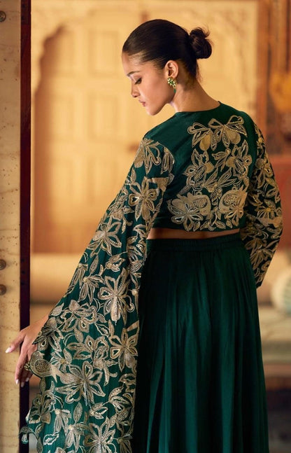 Pretty Green Chinon Silk Indo Western