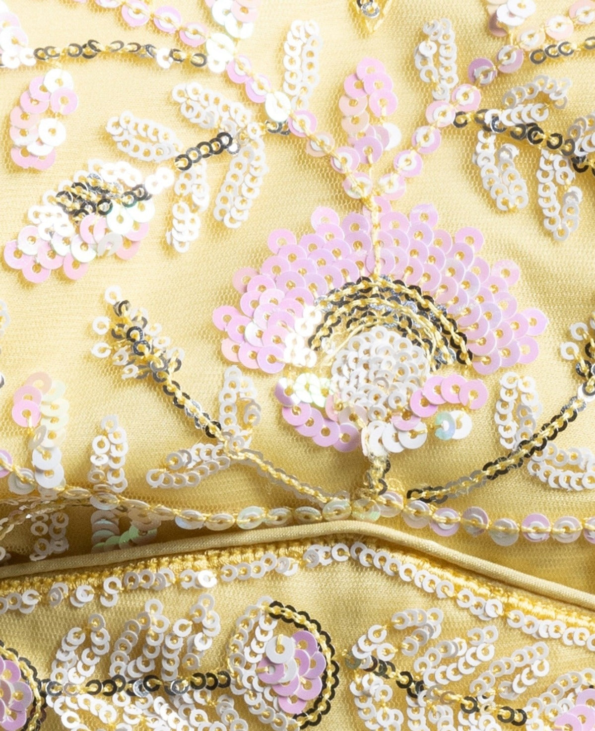 Couture Lime Yellow Net Thread Multiple Sequins Embroidery Work Stylish Lehenga