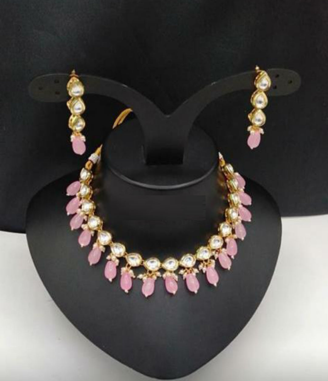 Meenakari Pink Necklace Set