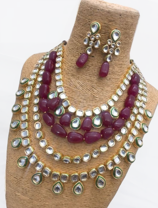 Elegant Meenakari  Wine Meenakari Set
