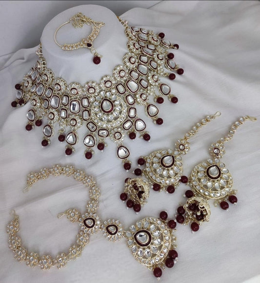 Elegant Brown Bridal Necklace Set